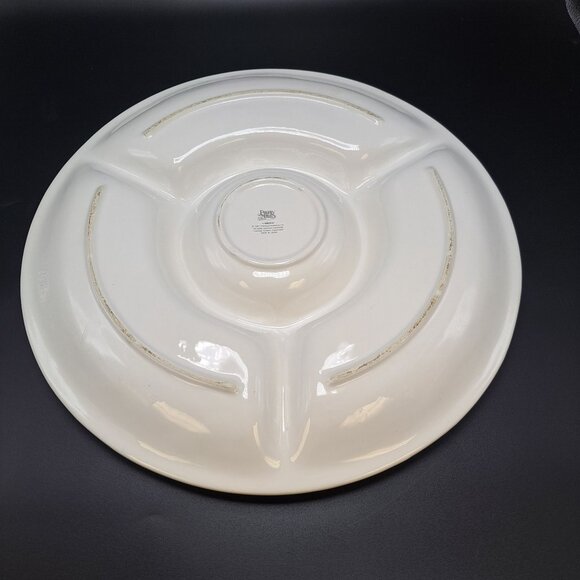 Precious Moments Christmas Chip & Dip Tray 14.25" Ceramic 1997 Vintage - Picture 13 of 16